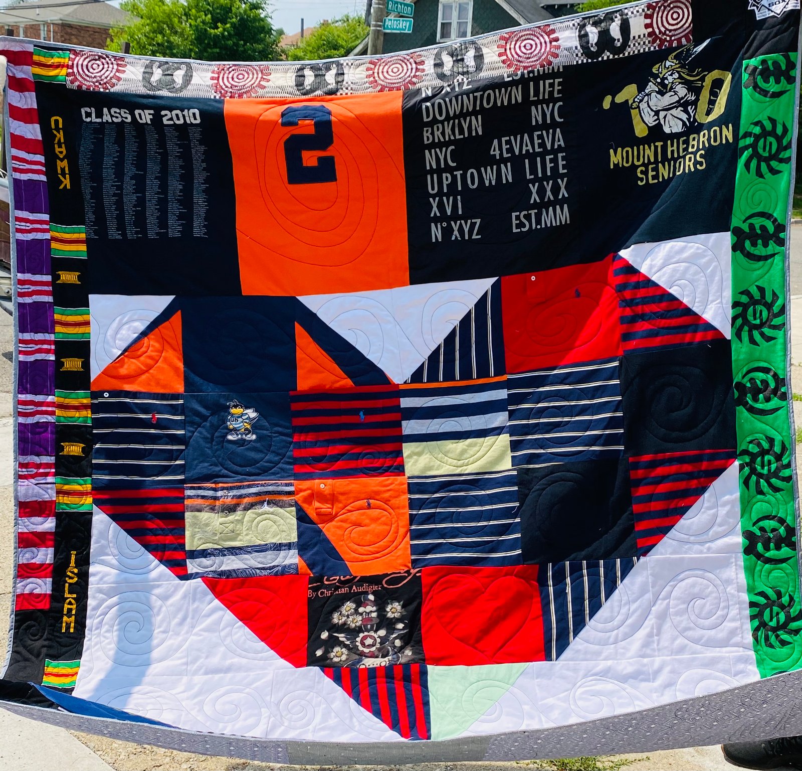 Memory quilt process — created quilt